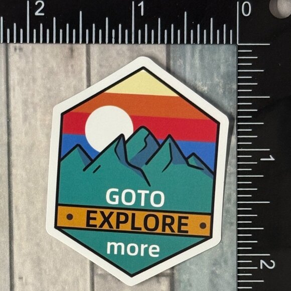 🌀10/$10🌀 Adventure Travel Reusable Waterproof Vinyl Sticker Decal - Picture 1 of 1